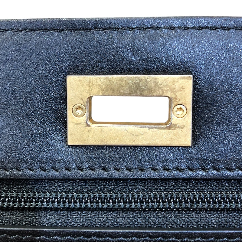 シャネル CHANEL 2.55 チェーンウォレット A80441 ブラック/ゴールド金具 ラム レディース ショルダーバッグ