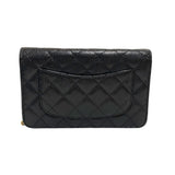 シャネル CHANEL マトラッセ チェーンウォレット AP0250 ブラック ゴールド金具 キャビアスキン レディース ショルダーバッグ