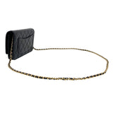 シャネル CHANEL マトラッセ チェーンウォレット AP0250 ブラック ゴールド金具 キャビアスキン レディース ショルダーバッグ
