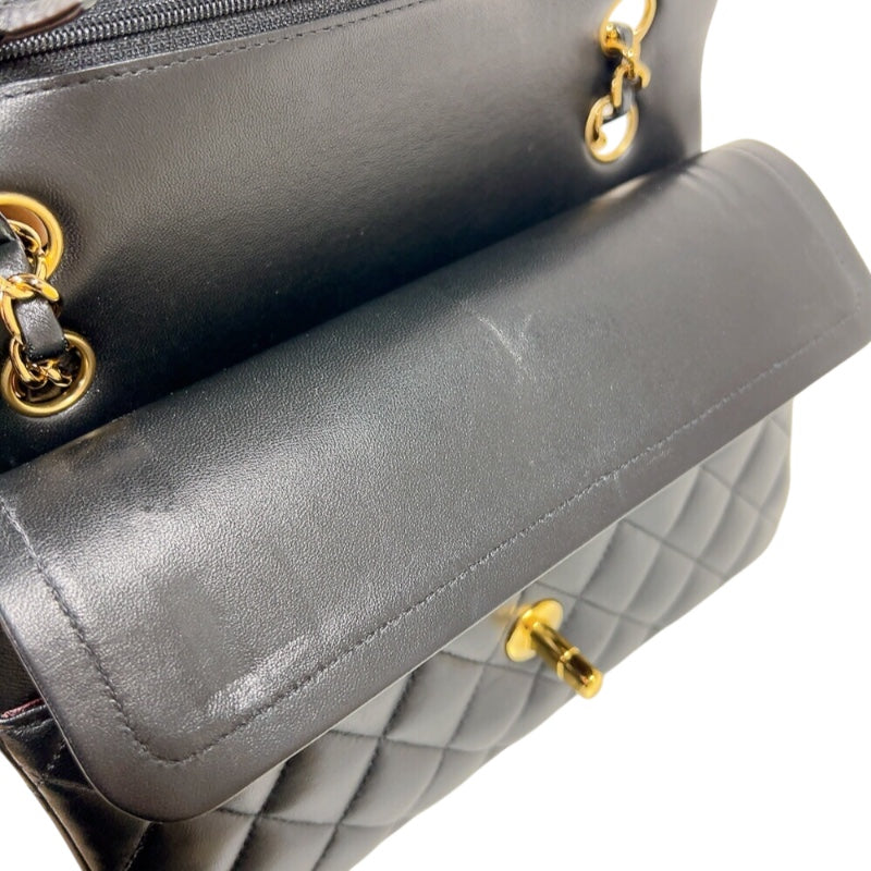 シャネル CHANEL マトラッセ23　チェーンショルダー A01113 ブラック ゴールド金具 ラムスキン レディース ショルダーバッグ