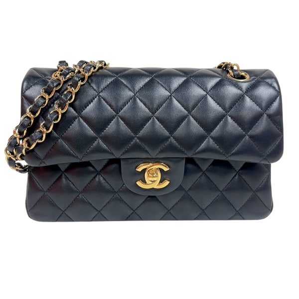 シャネル CHANEL マトラッセ23　チェーンショルダー A01113 ブラック ゴールド金具 ラムスキン レディース ショルダーバッグ