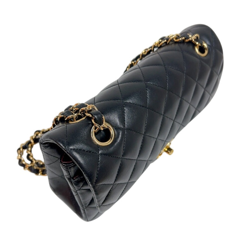シャネル CHANEL マトラッセ23　チェーンショルダー A01113 ブラック ゴールド金具 ラムスキン レディース ショルダーバッグ