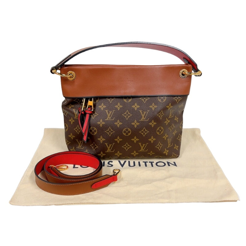 ルイ・ヴィトン LOUIS VUITTON テュイルリーブザス M43157 ブラウン　ゴールド金具 モノグラム・キャンバス レザー レディース ハンドバッグ