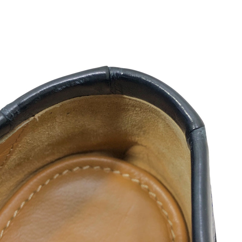 グッチ GUCCI ホースビット クロコダイル ローファー 406994 ネイビー クロコダイルレザー メンズ ローファー