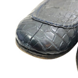 グッチ GUCCI ホースビット クロコダイル ローファー 406994 ネイビー クロコダイルレザー メンズ ローファー