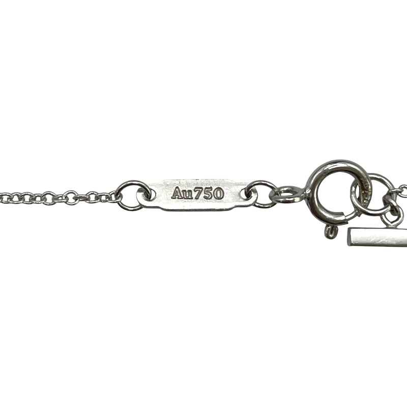 ティファニー TIFFANY＆CO Tスマイル ダイヤネックレス ミニ ホワイトゴールド K18WG ジュエリー