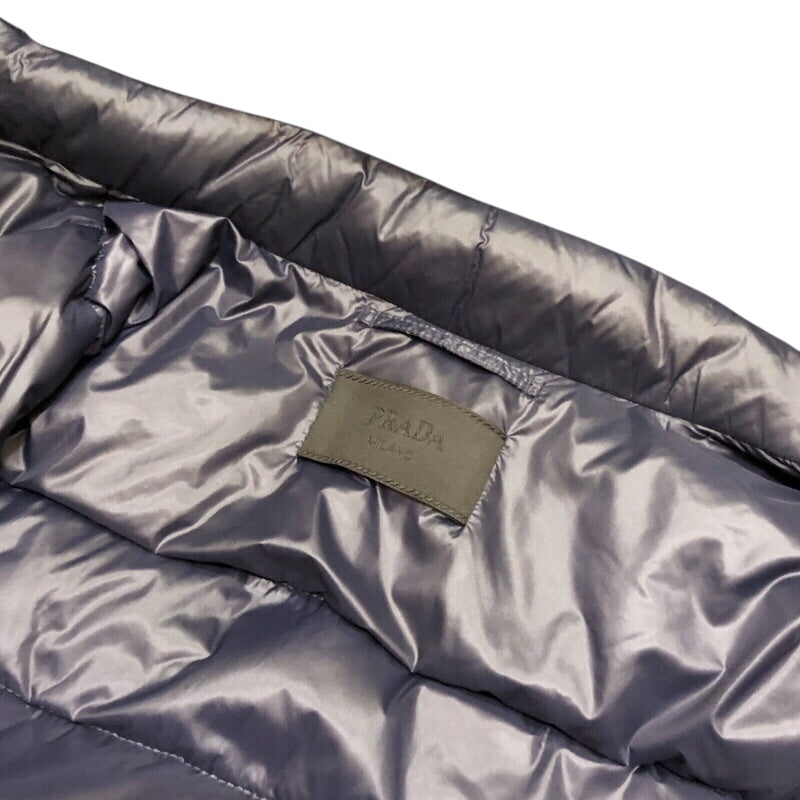 プラダ PRADA トライアングルロゴ ダウンベスト SGA482 ネイビー ナイロン メンズ ダウンベスト
