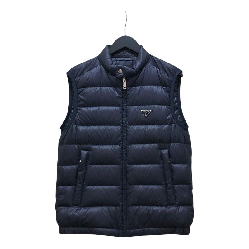 プラダ PRADA トライアングルロゴ ダウンベスト SGA482 ネイビー ナイロン メンズ ダウンベスト