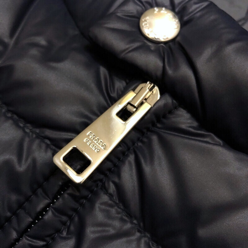 プラダ PRADA トライアングルロゴ ダウンベスト SGA482 ネイビー ナイロン メンズ ダウンベスト