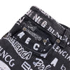 バレンシアガ BALENCIAGA ロゴ総柄バギーデニムパンツ 2020年 626130 ブラック デニム メンズ デニムパンツ