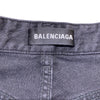 バレンシアガ BALENCIAGA ロゴ総柄バギーデニムパンツ 2020年 626130 ブラック デニム メンズ デニムパンツ