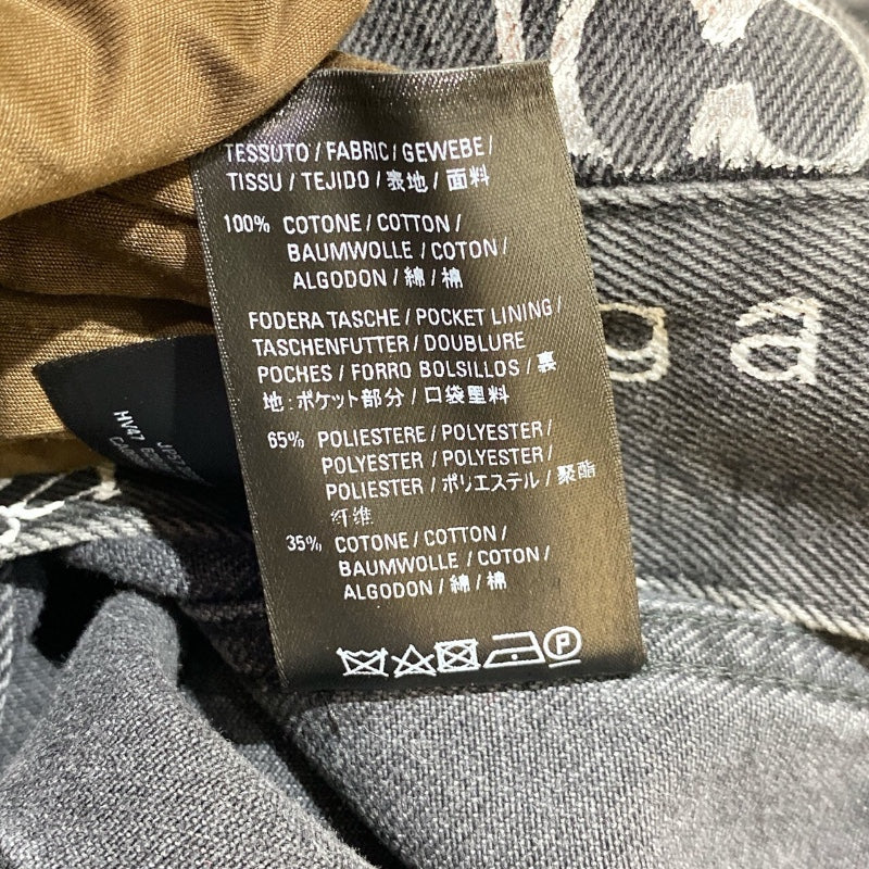 バレンシアガ BALENCIAGA ロゴ総柄デニムジャケット 2020年 620731 ブラック デニム メンズ デニムジャケット