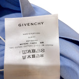 ジバンシィ GIVENCHY フロントロゴ半袖Tシャツ BM716G3YE5 ブルー コットン メンズ 半袖Ｔシャツ