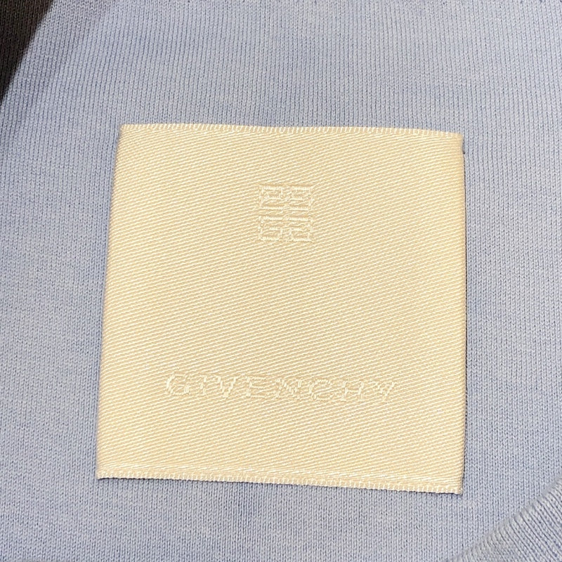 ジバンシィ GIVENCHY フロントロゴ半袖Tシャツ BM716G3YE5 ブルー コットン メンズ 半袖Ｔシャツ