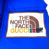 グッチ GUCCI × THE NORTH FACE ダウンジャケット 663753 ブルー ナイロン メンズ ダウンジャケット