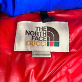 グッチ GUCCI × THE NORTH FACE ダウンジャケット 663753 ブルー ナイロン メンズ ダウンジャケット