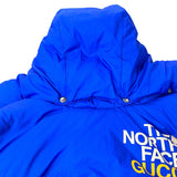 グッチ GUCCI × THE NORTH FACE ダウンジャケット 663753 ブルー ナイロン メンズ ダウンジャケット