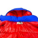 グッチ GUCCI × THE NORTH FACE ダウンジャケット 663753 ブルー ナイロン メンズ ダウンジャケット
