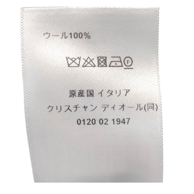 クリスチャン・ディオール Christian Dior マリニエール半袖ボーダーニット 344S02AM233 ネイビー ウール レディース ニット