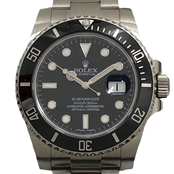 ロレックス ROLEX サブマリーナーデイト ランダムシリアル 116610LN ブラック SS メンズ 腕時計
