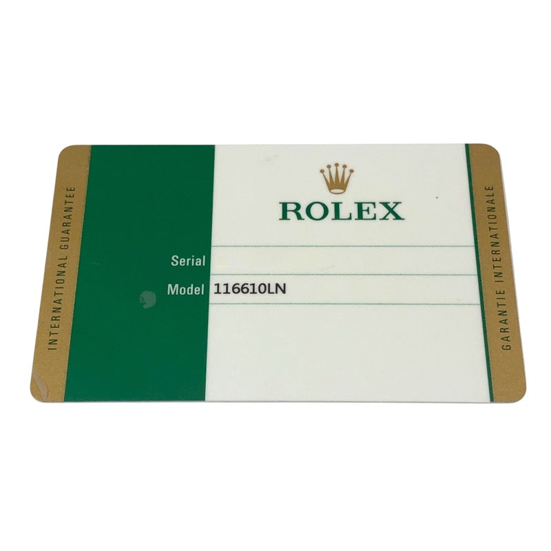 ロレックス ROLEX サブマリーナーデイト ランダムシリアル 116610LN ブラック SS メンズ 腕時計