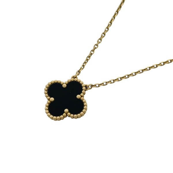 ヴァンクリーフ＆アーペル Van Cleef & Arpels ヴィンテージアルハンブラネックレス ゴールド Au750 オニキス ジュエリー