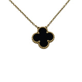 ヴァンクリーフ＆アーペル Van Cleef & Arpels ヴィンテージアルハンブラネックレス ゴールド Au750 オニキス ジュエリー