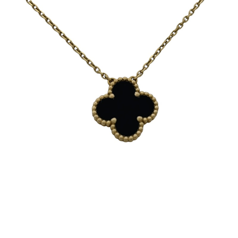 ヴァンクリーフ＆アーペル Van Cleef & Arpels ヴィンテージアルハンブラネックレス ゴールド Au750 オニキス ジュエリー