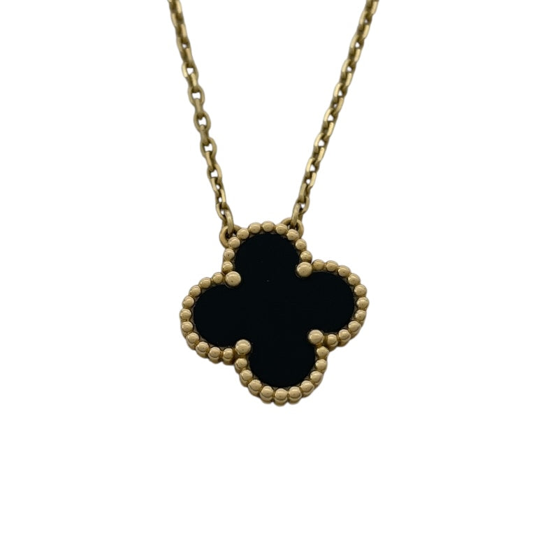 ヴァンクリーフ＆アーペル Van Cleef & Arpels ヴィンテージアルハンブラネックレス ゴールド Au750 オニキス ジュエリー