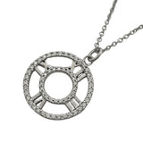 ティファニー TIFFANY＆CO アトラスメダリオンネックレス ホワイトゴールド Au750 ダイヤモンド ジュエリー