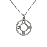 ティファニー TIFFANY＆CO アトラスメダリオンネックレス ホワイトゴールド Au750 ダイヤモンド ジュエリー