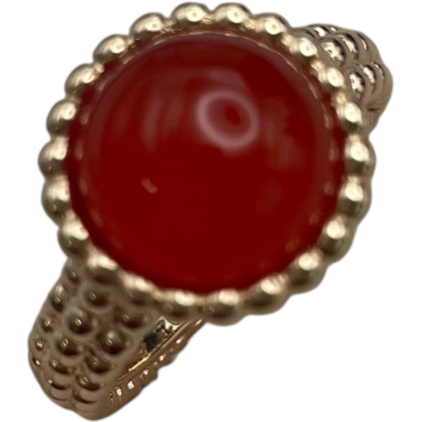 ヴァンクリーフ＆アーペル Van Cleef & Arpels ペルレクルールリング カーネリアン ピンクゴールド 750PG ジュエリー