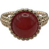 ヴァンクリーフ＆アーペル Van Cleef & Arpels ペルレクルールリング カーネリアン ピンクゴールド 750PG ジュエリー