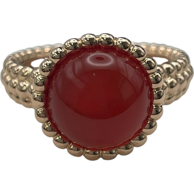 ヴァンクリーフ＆アーペル Van Cleef & Arpels ペルレクルールリング カーネリアン ピンクゴールド 750PG ジュエリー