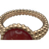 ヴァンクリーフ＆アーペル Van Cleef & Arpels ペルレクルールリング カーネリアン ピンクゴールド 750PG ジュエリー