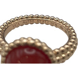 ヴァンクリーフ＆アーペル Van Cleef & Arpels ペルレクルールリング カーネリアン ピンクゴールド 750PG ジュエリー