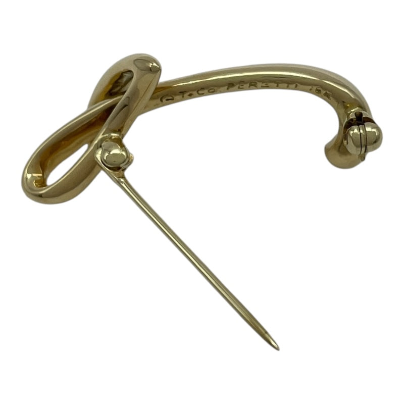 ティファニー TIFFANY＆CO レターブローチ ゴールド 18K ジュエリー