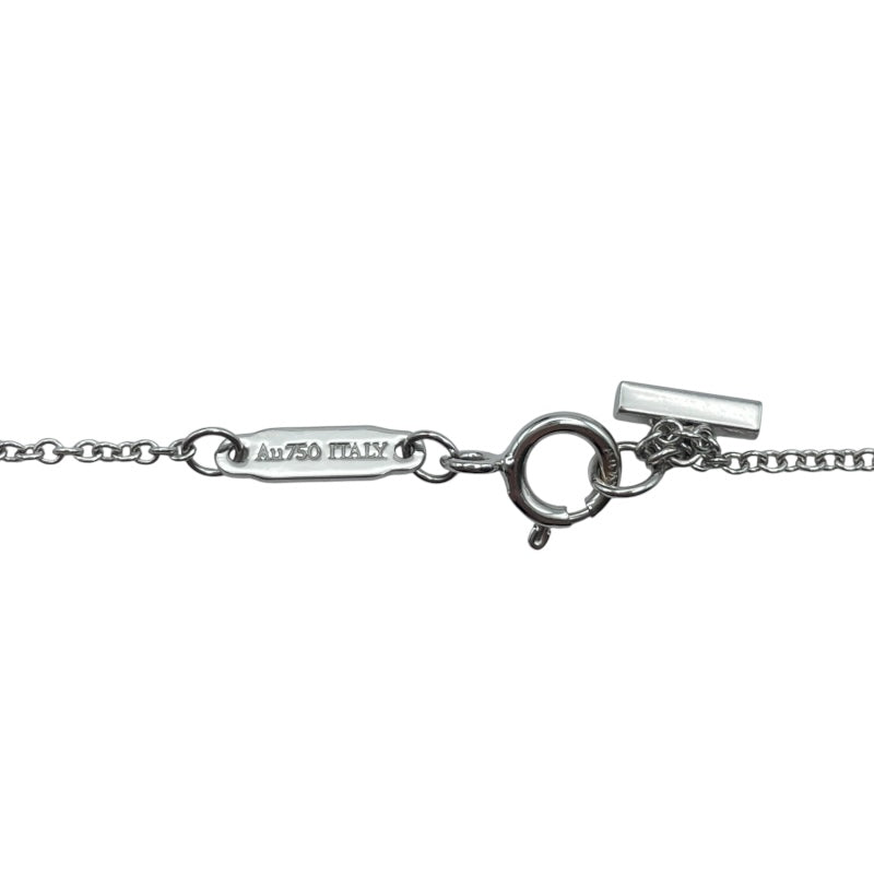 ティファニー TIFFANY＆CO Tスマイルダイヤネックレスミニ ホワイトゴールド Au750 ジュエリー