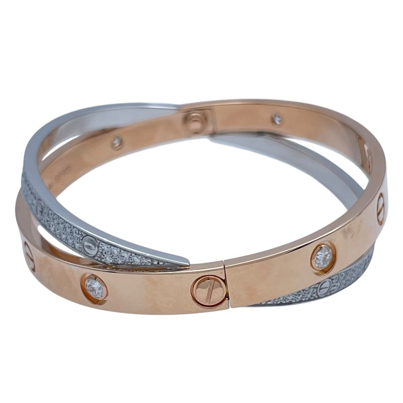カルティエ Cartier ビーラブブレス ピンクゴールド/ホワイトゴールド Au750 ジュエリー