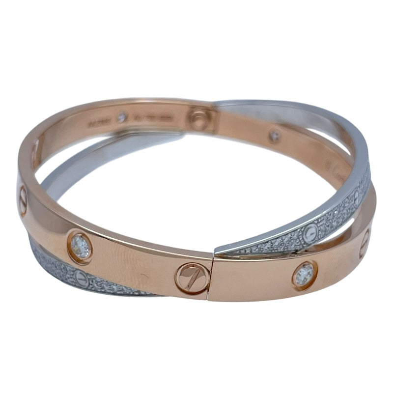 カルティエ Cartier ビーラブブレス ピンクゴールド/ホワイトゴールド Au750 ジュエリー