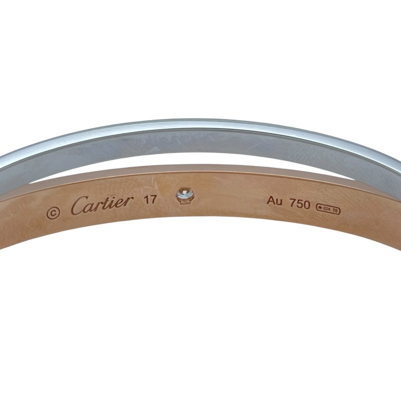 カルティエ Cartier ビーラブブレス ピンクゴールド/ホワイトゴールド Au750 ジュエリー