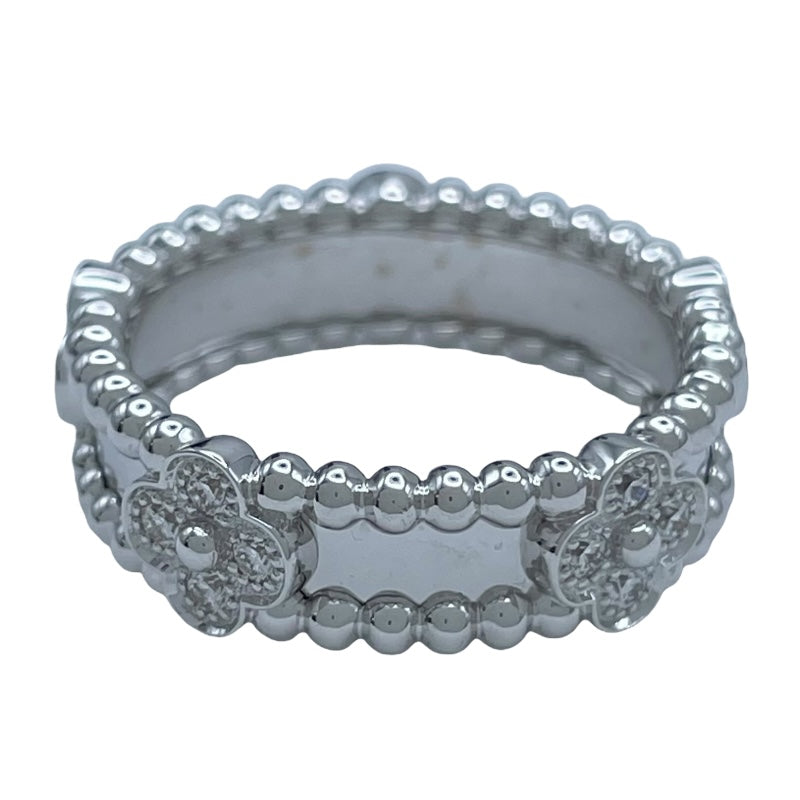 ヴァンクリーフ＆アーペル Van Cleef & Arpels ペルレ スウィートクローバー リング ホワイトゴールド Au750 ジュエリー