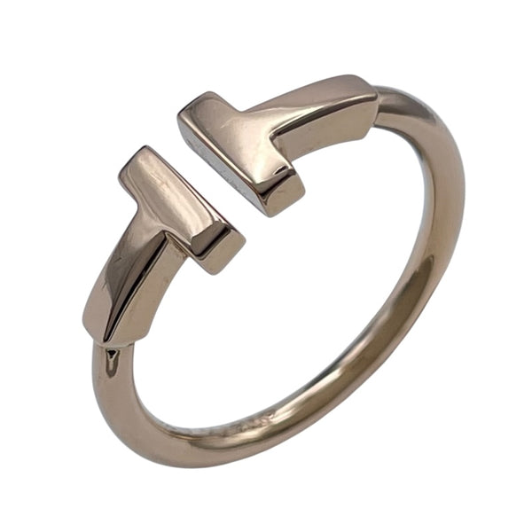 ティファニー TIFFANY＆CO Tワイヤーリング ピンクゴールド Au750 ジュエリー