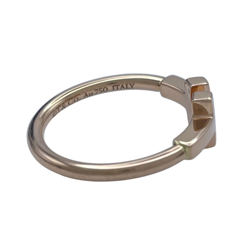 ティファニー TIFFANY＆CO Tワイヤーリング ピンクゴールド Au750 ジュエリー