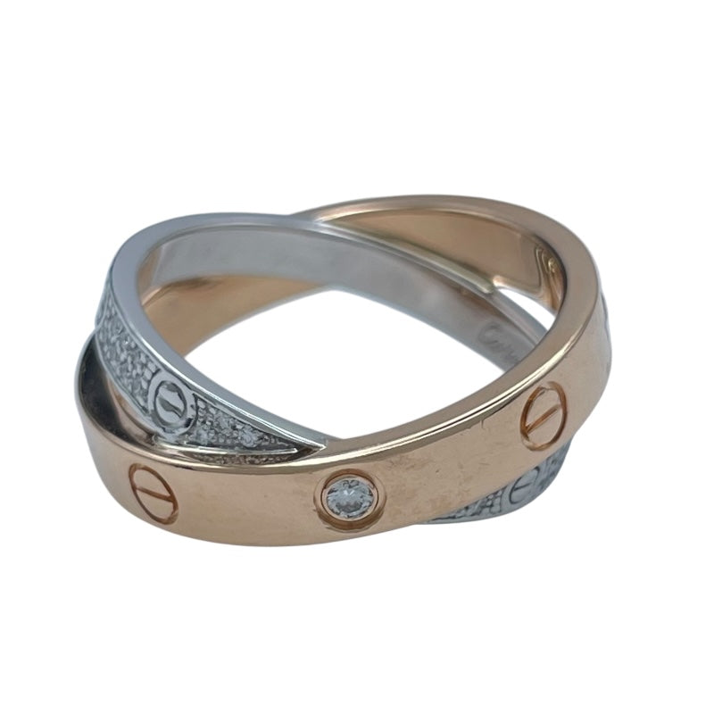 カルティエ Cartier ビーラブダイヤリング ピンクゴールド/ホワイトゴールド 750 ジュエリー