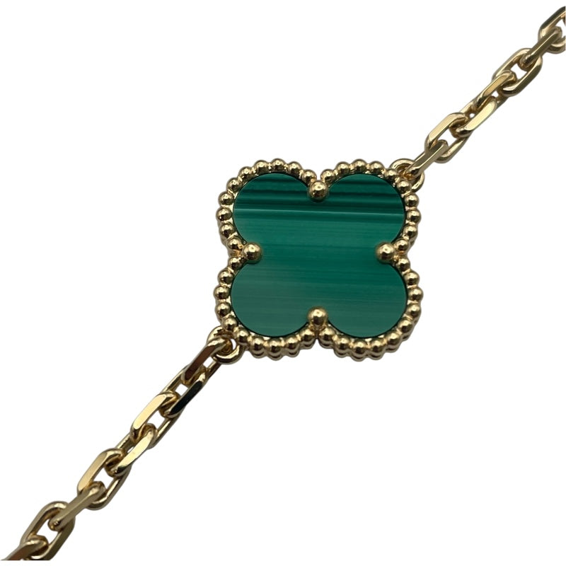 ヴァンクリーフ＆アーペル Van Cleef & Arpels ヴィンテージアルハンブラ 20Pネックレス マラカイト イエローゴールド 750 ジュエリー