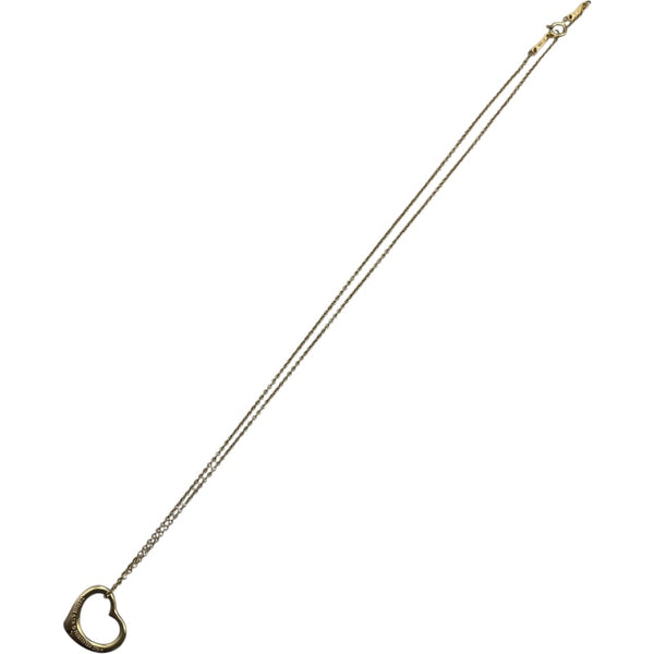 ティファニー TIFFANY＆CO オープンハートネックレス イエローゴールド 750 ジュエリー