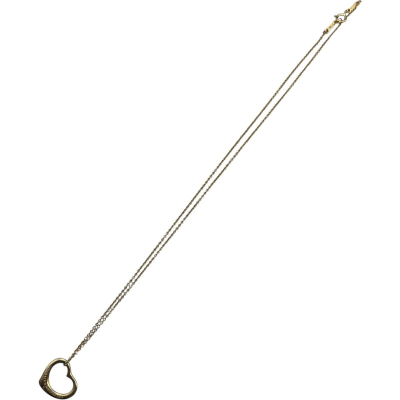 ティファニー TIFFANY＆CO オープンハートネックレス イエローゴールド 750 ジュエリー