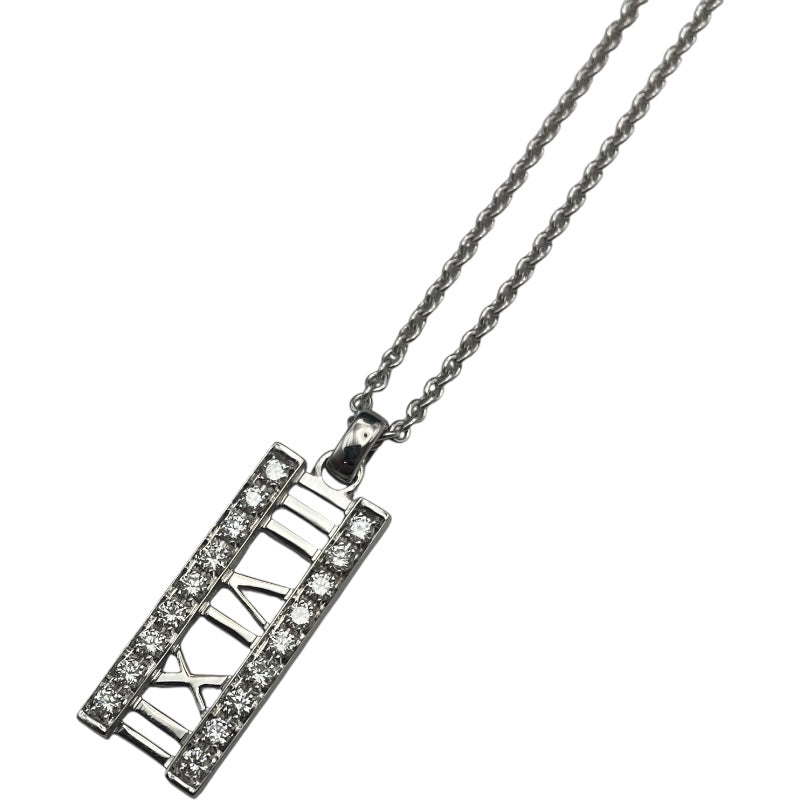 ティファニー TIFFANY＆CO アトラスバーネックレス ホワイトゴール 750WG ジュエリー