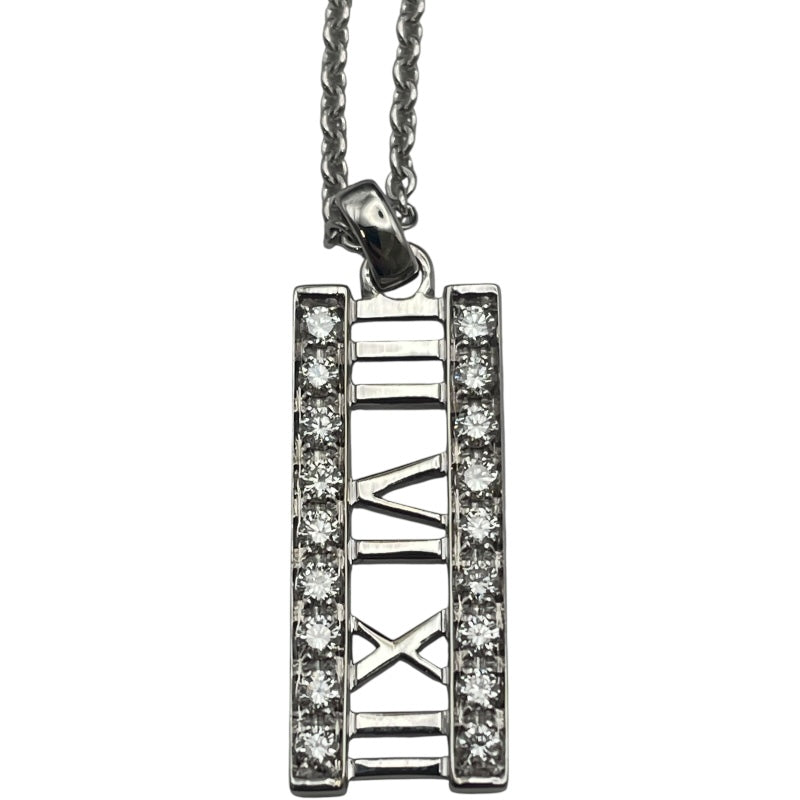 ティファニー TIFFANY＆CO アトラスバーネックレス ホワイトゴール 750WG ジュエリー